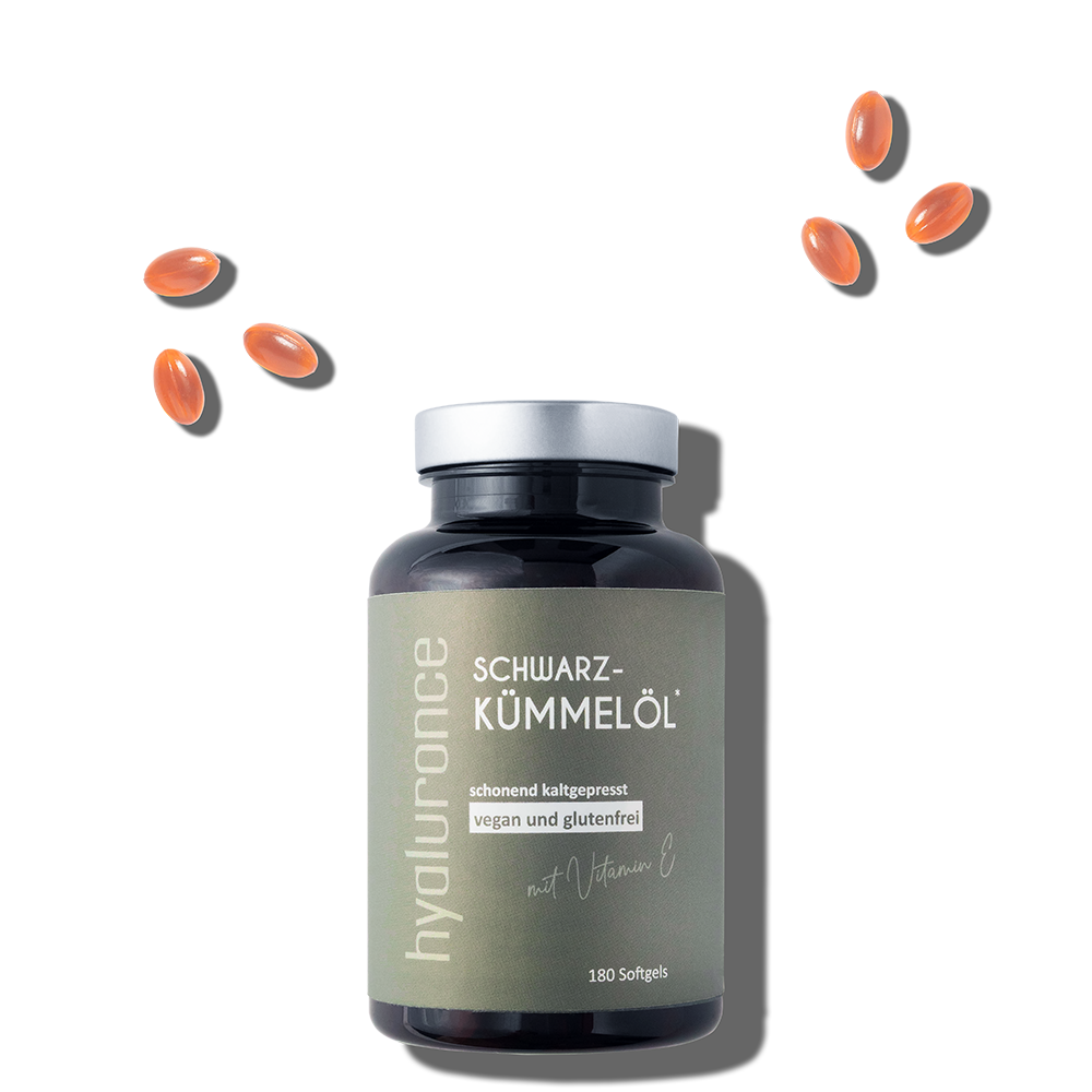 Schwarzkümmelöl mit Vitamin E – 180 Softgels